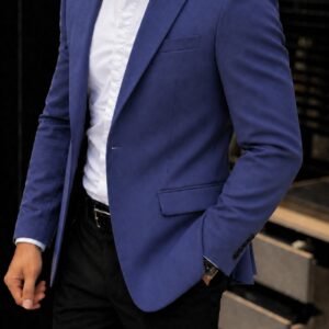 Sako elegante blu për meshkuj – stil modern dhe i sofistikuar