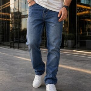 Xhinse Blu për Meshkuj – Stil Klasik & Komfort i Përditshëm