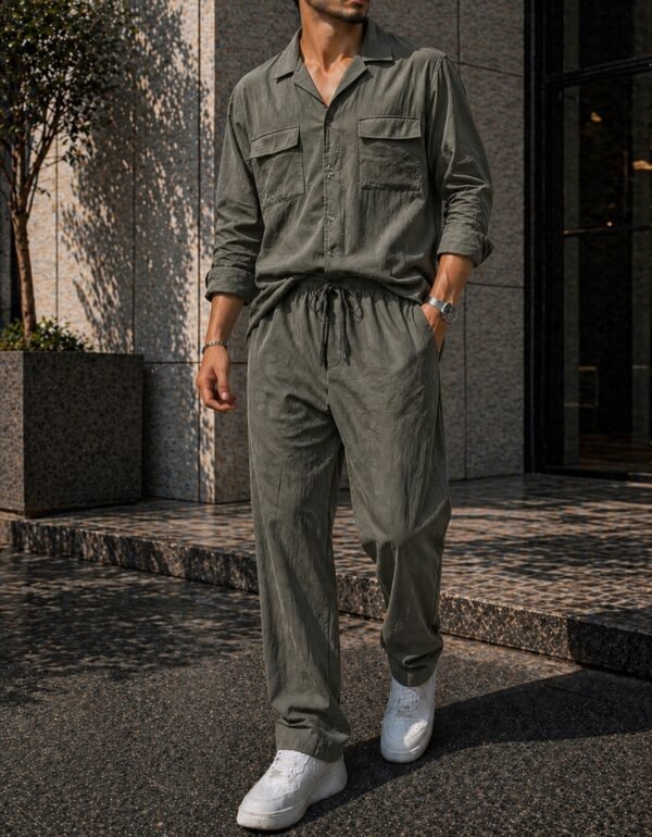 Set Veror Premium për Meshkuj (Këmishë + Pantallona) – Stil Elegant & Casual