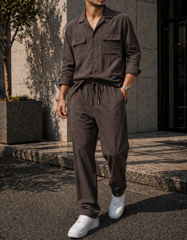 Set Veror Premium për Meshkuj (Këmishë + Pantallona) – Stil Elegant & Casual