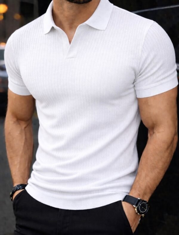 “Essential Ribbed Polo Collection”