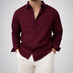 Këmishë Casual Elegante për Meshkuj – Slim Fit