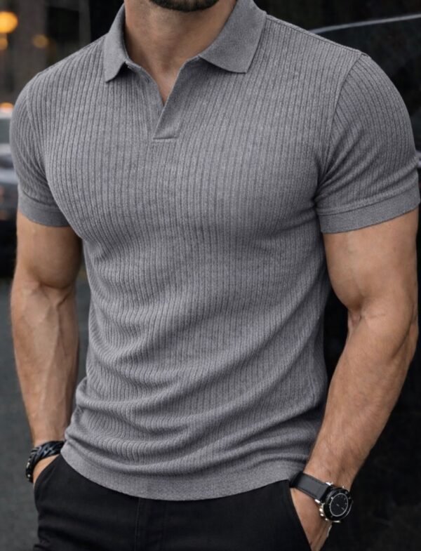 “Essential Ribbed Polo Collection”