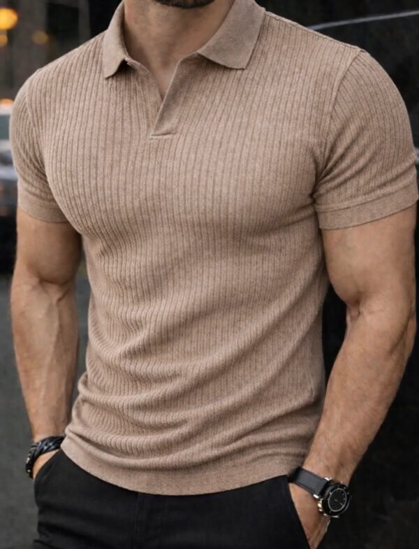 “Essential Ribbed Polo Collection”