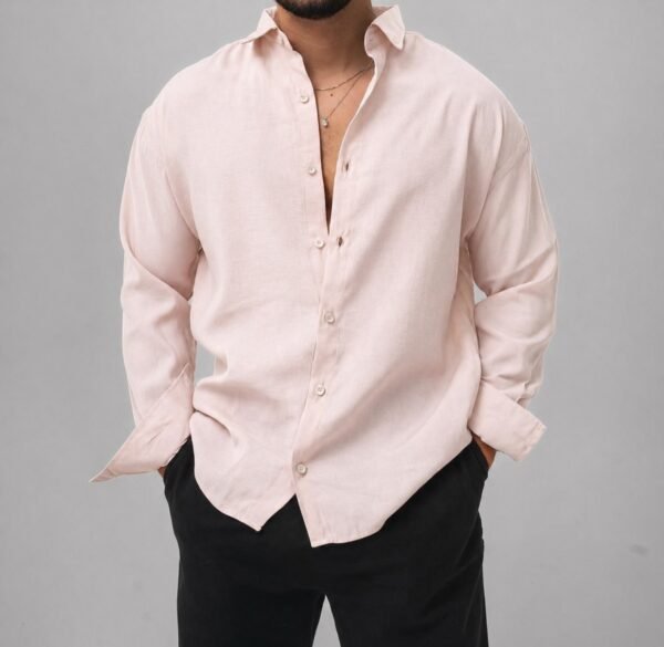 Këmishë Linen Premium për Meshkuj – Stil Elegant & Casual