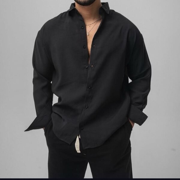 Këmishë lino (linen) premium – stil veror elegant dhe i freskët