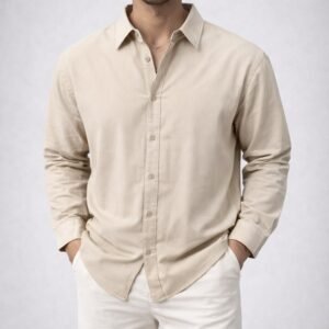 Këmishë elegante për meshkuj me mëngë të gjata – stil modern casual