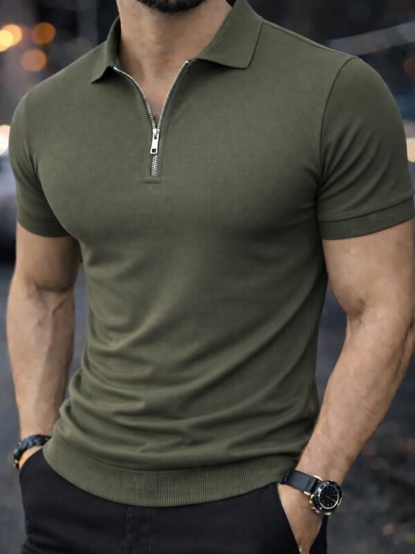 Polo slim fit me zinxhir – stil modern dhe elegant