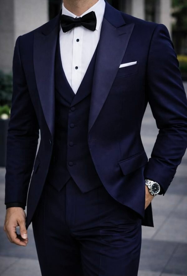 Kostum smoking blu navy – elegancë moderne dhe klas për çdo event