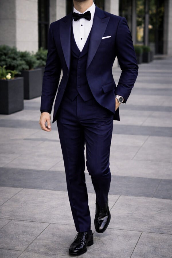 Kostum smoking blu navy – elegancë moderne dhe klas për çdo event
