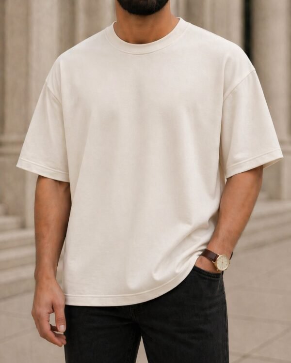 T-Shirt Premium Oversize për Meshkuj – Minimalizëm Modern & Komoditet Superior