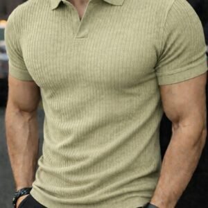 Polo ribbed (me teksturë) – stil modern slim fit
