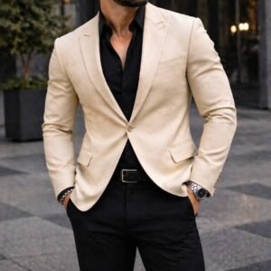 Sako Premium Mashkullor Beige –