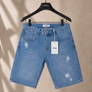 Shorts Denim Premium Light Blue – Ripped Style
