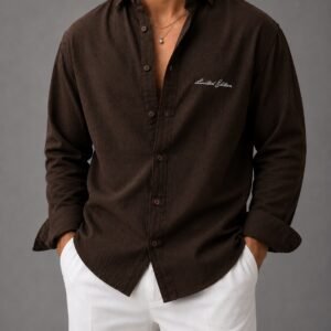 Këmishë Premium Oversize “Limited Edition”<span> - </span>Kafe e errët, L