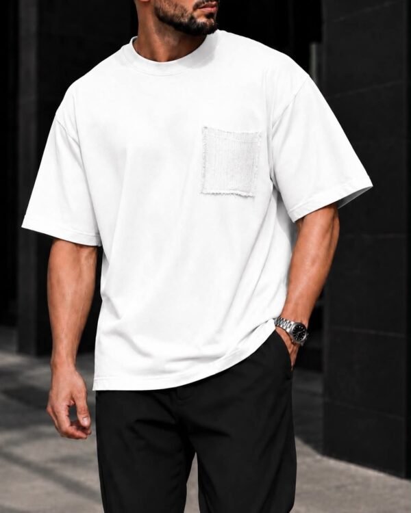 Maicë Oversize Premium me Xhep Dekorativ