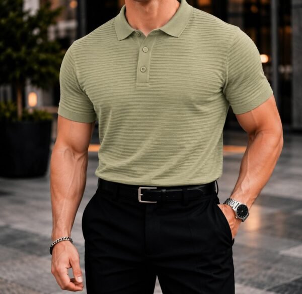 Koleksioni Milano Textured Polo – Premium Edition