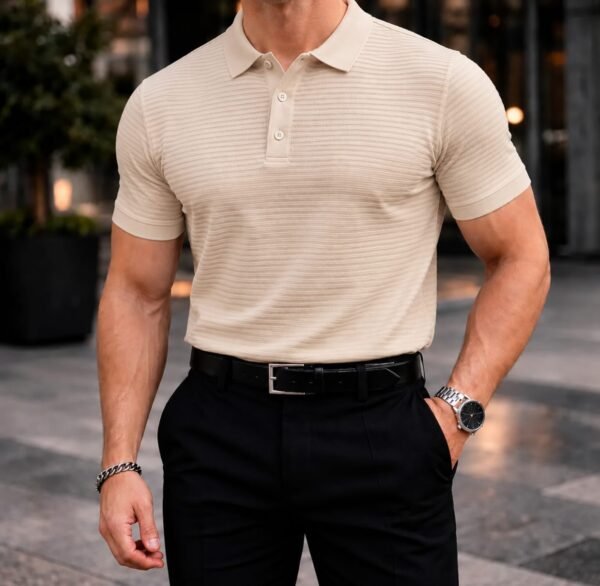 Koleksioni Milano Textured Polo – Premium Edition