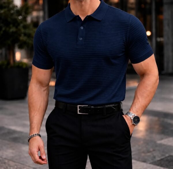Koleksioni Milano Textured Polo – Premium Edition