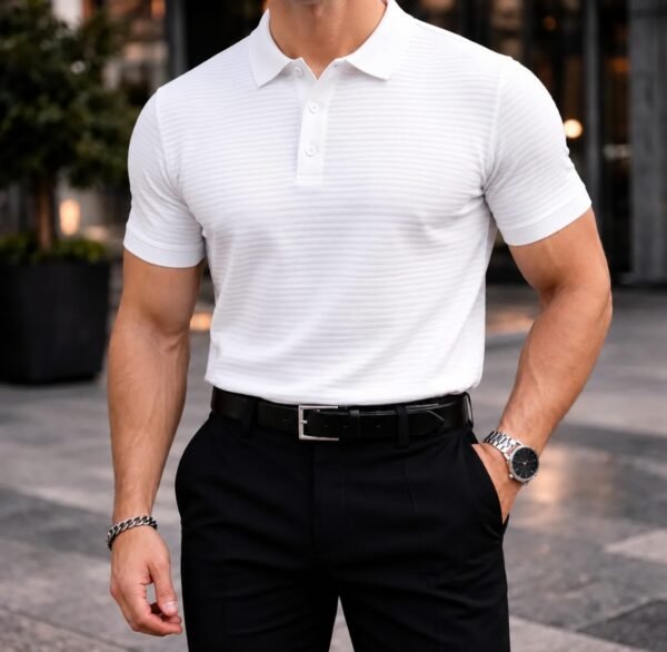 Koleksioni Milano Textured Polo – Premium Edition