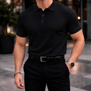 Koleksioni Milano Textured Polo – Premium Edition