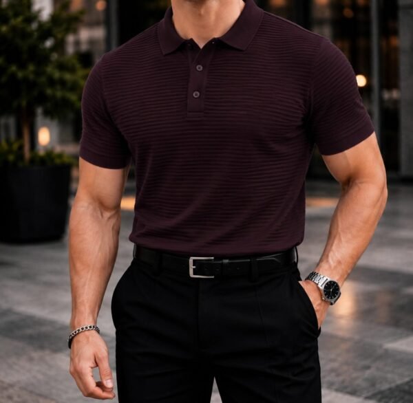Koleksioni Milano Textured Polo – Premium Edition