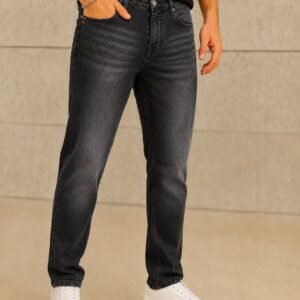 Xhinse Black Washed Straight Fit – Premium Denim