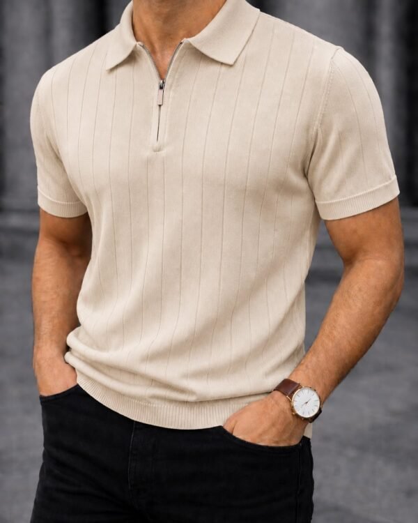 Koleksioni Milano Zip Polo – Premium Knit Edition