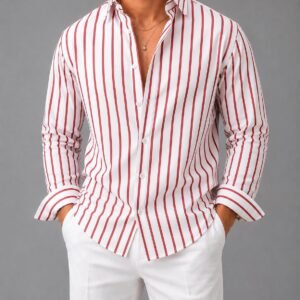 Këmishë Premium me Vija – Summer Elegance Collection
