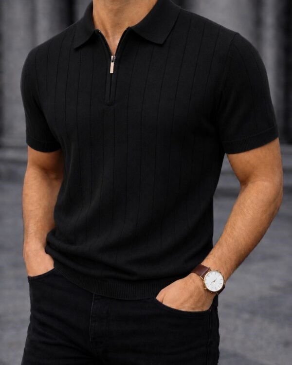 Koleksioni Milano Zip Polo – Premium Knit Edition