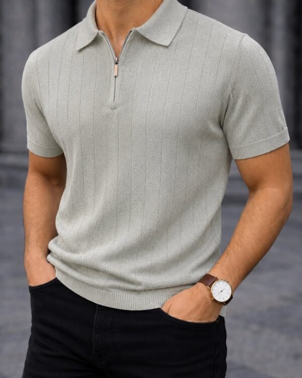 Koleksioni Milano Zip Polo – Premium Knit Edition