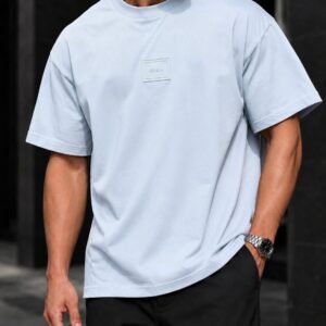 Maicë Premium Oversize “Clean Patch” | Baby Blue & Antracit