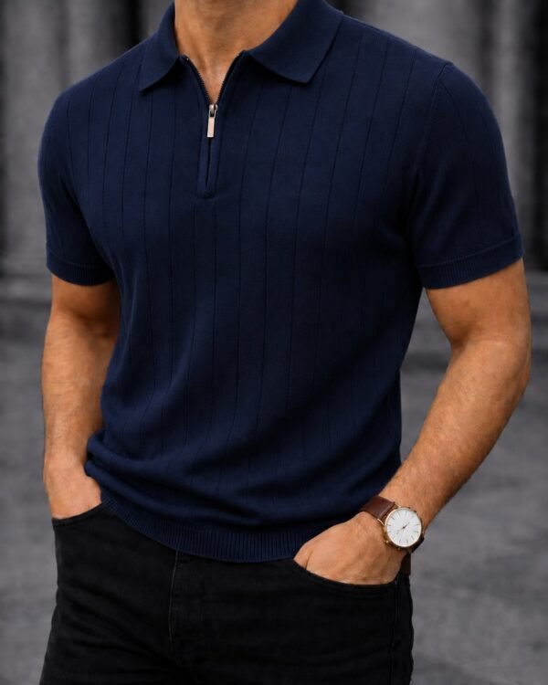 Koleksioni Milano Zip Polo – Premium Knit Edition