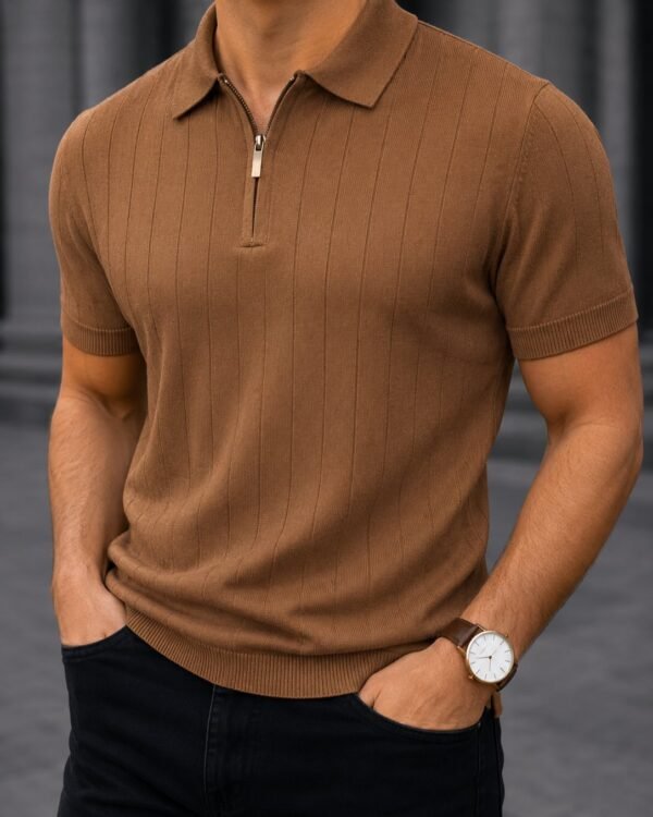 Koleksioni Milano Zip Polo – Premium Knit Edition