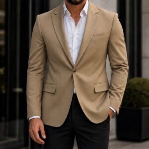 Beige Premium Blazer – Elegant Modern Collection