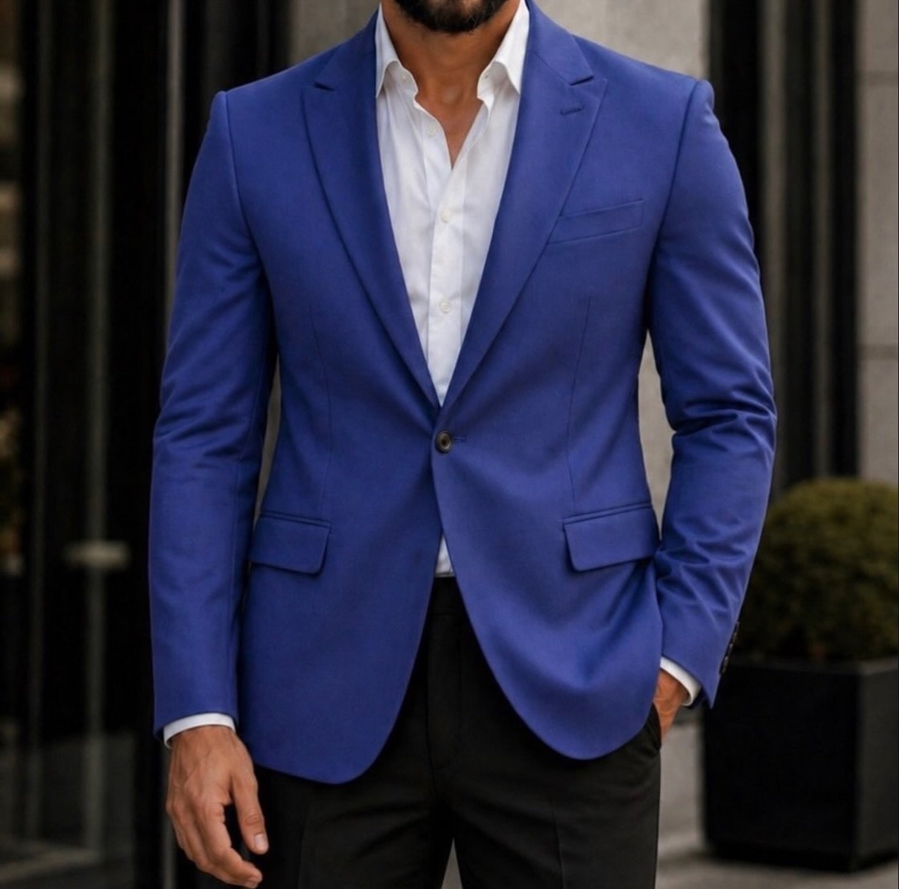 Royal Blue Premium Blazer – Modern Gentleman Edition