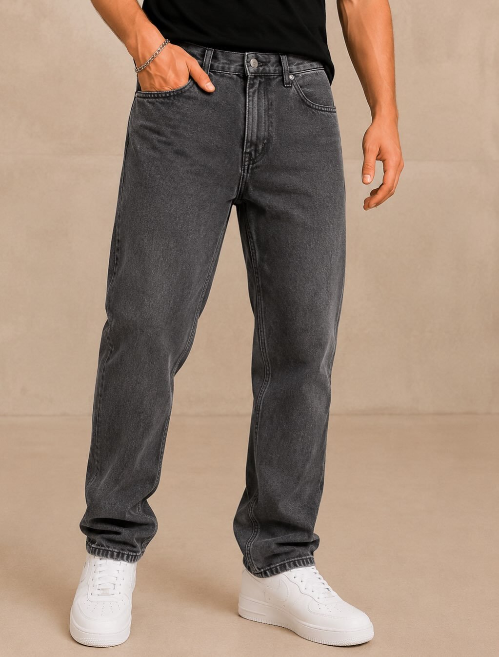 Xhinse Premium Washed Black – Relaxed Fit