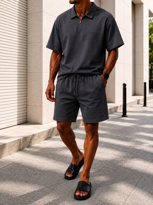 Premium Zip Polo Summer Set