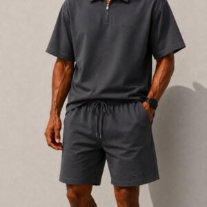 Premium Zip Polo Summer Set – Relax Fit