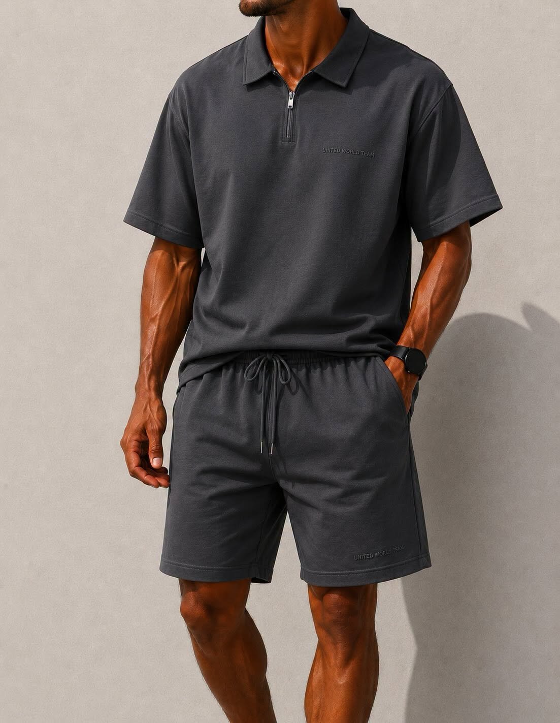 Premium Zip Polo Summer Set – Relax Fit