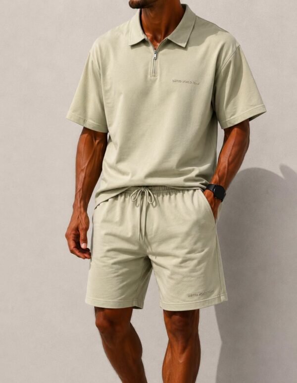 Premium Zip Polo Summer Set – Relax Fit