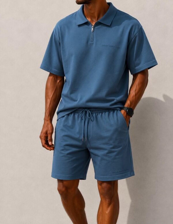 Premium Zip Polo Summer Set – Relax Fit