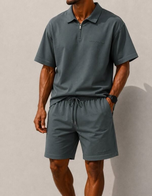 Premium Zip Polo Summer Set – Relax Fit