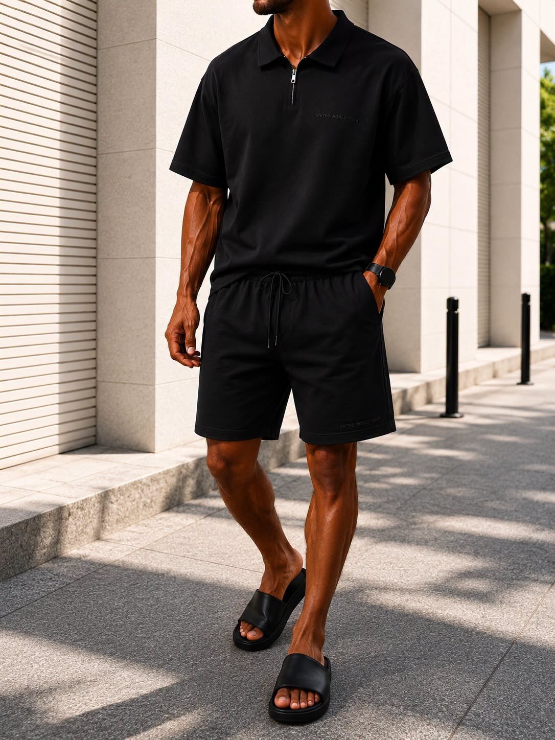 Premium Zip Polo Summer Set