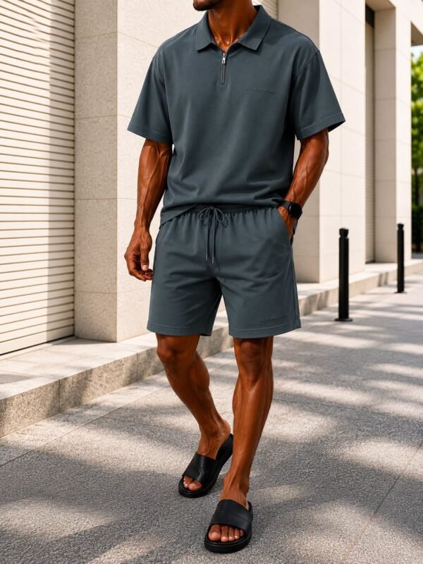Premium Zip Polo Summer Set