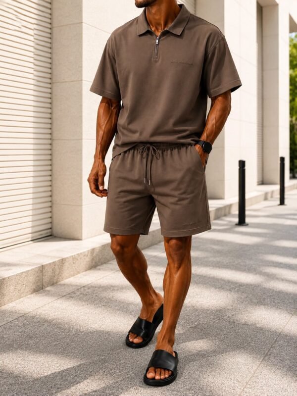 Premium Zip Polo Summer Set