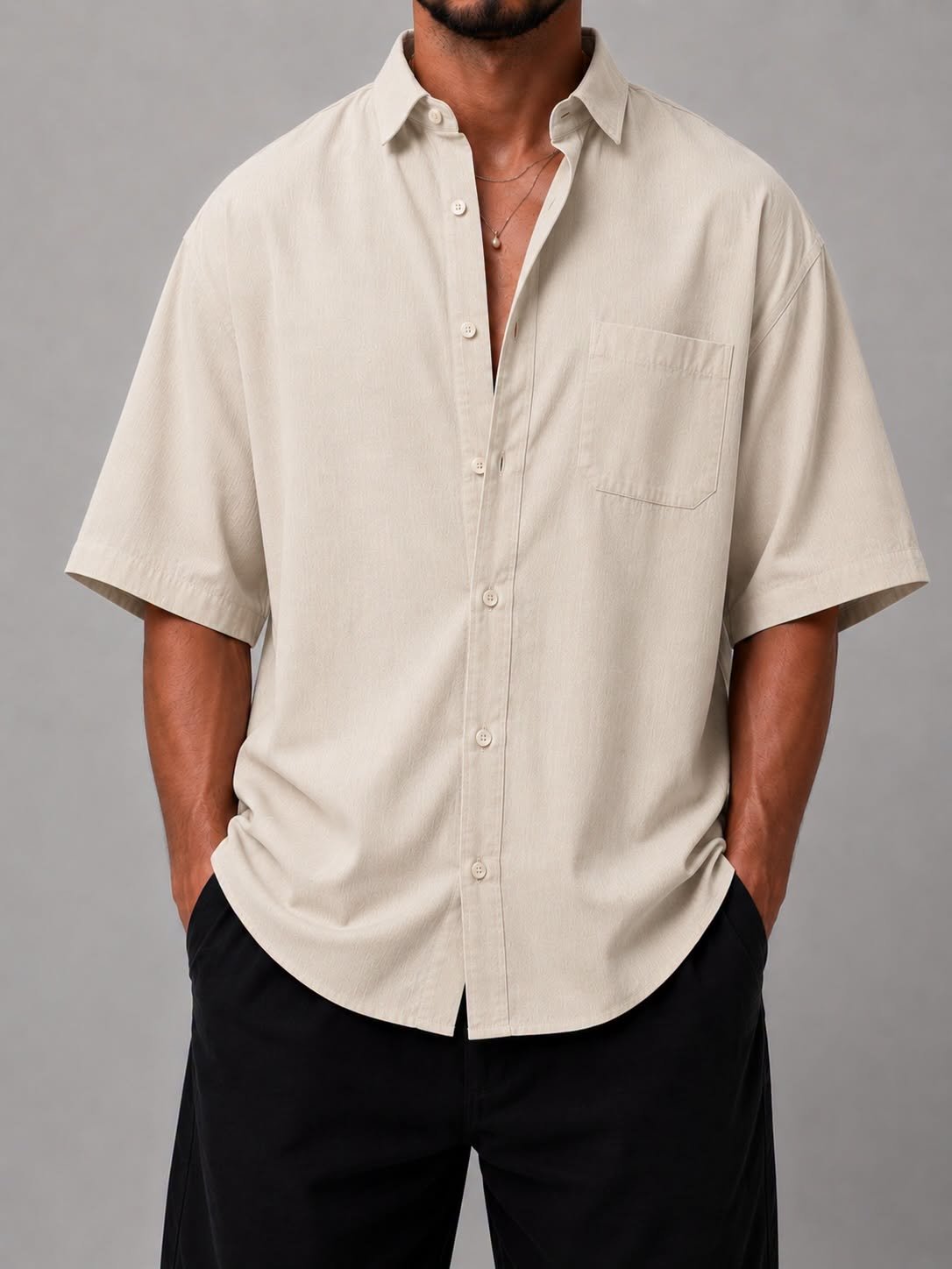 Këmishë Linen Oversize Premium