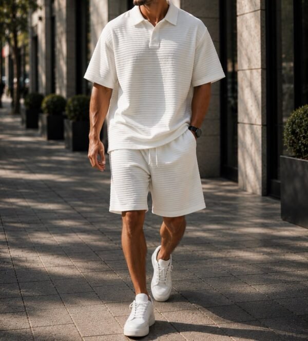 Set Premium Polo Ribbed Summer