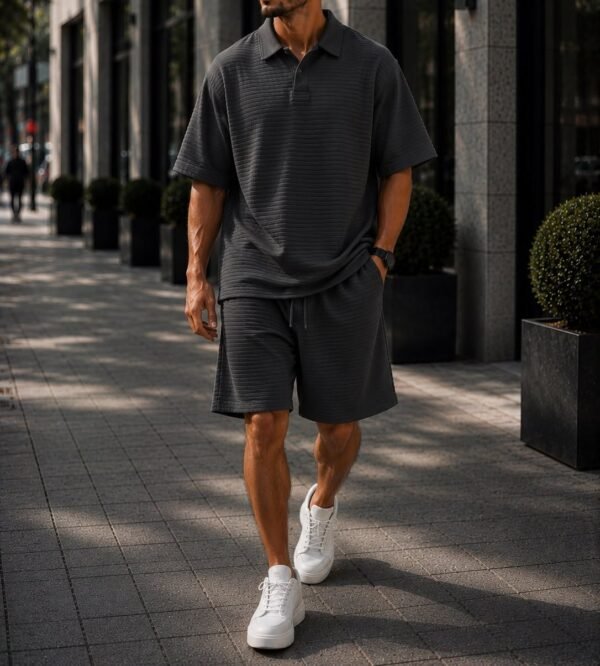 Set Premium Polo Ribbed Summer
