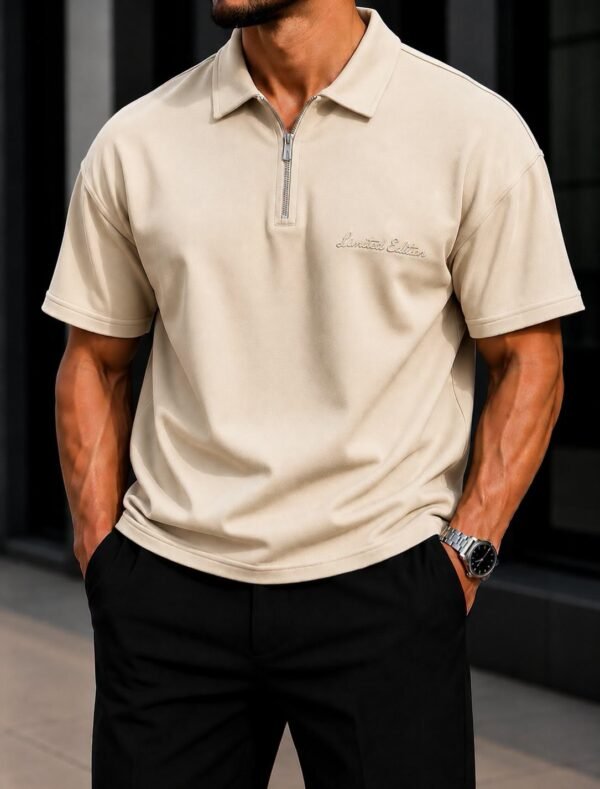 Premium Oversize Zip Polo – Limited Edition